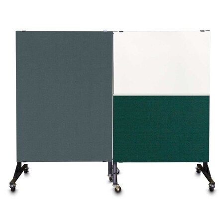 United Visual Products Sliding Door Indoor Enclosed Corkboard, 4 UV9001ACS-BRONZE-CORK